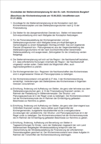 Grundsätze Stellenrahmenplanung Burgdorf